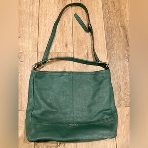 Authentic COACH green cross body bag